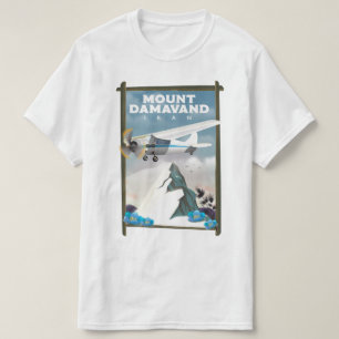 Mount Damavand Iran Reiseplakat. T-Shirt