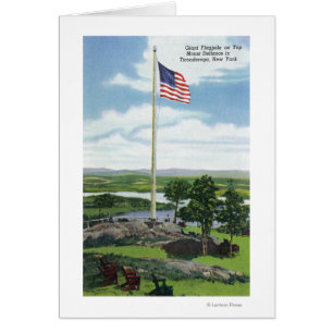 Mount Defiance Giant Flagpole Scene
