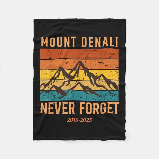 Mount Denali Nationalpark Mount Mckinley Us Fleecedecke (Vorderseite)