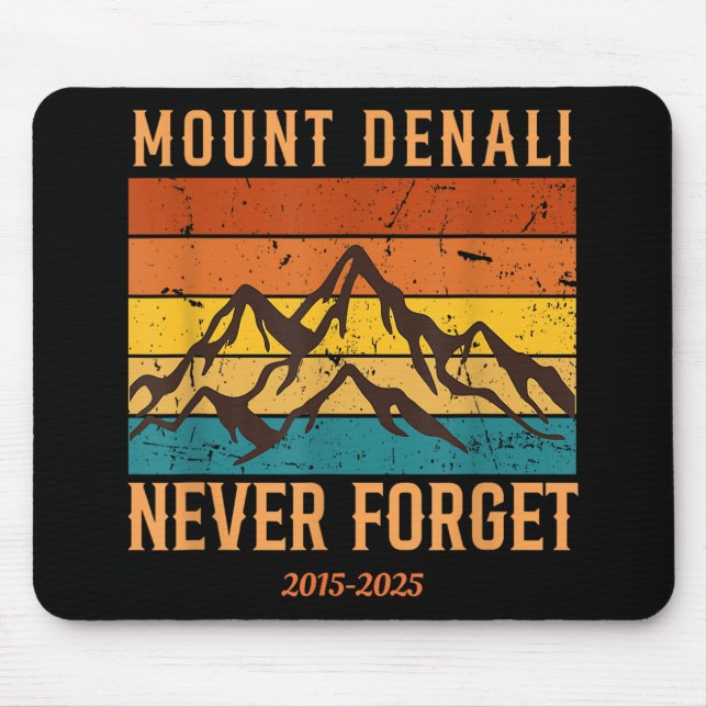 Mount Denali Nationalpark Mount Mckinley Us Mousepad (Vorne)