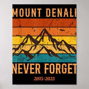 Mount Denali Nationalpark Mount Mckinley Us Poster