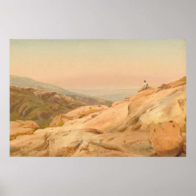 Mount Desert Island Jervis McEntee Fine Art Poster (Vorne)