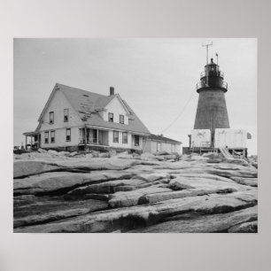 Mount Desert Rock Leuchtturmstation Poster