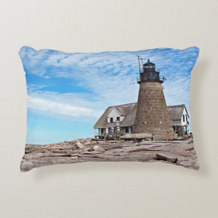 Mount Desert Rock Lighthouse, Maine Accent Pillow Dekokissen