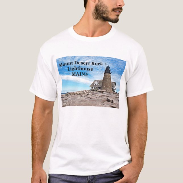 Mount Desert Rock Lighthouse, Maine Shirt (Vorderseite)