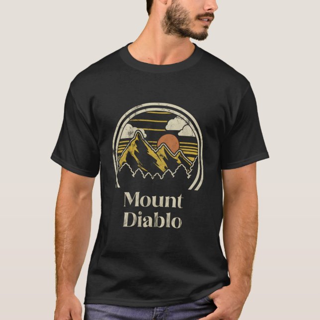Mount Diablo Berge California Wandern im Freien T-Shirt (Vorderseite)