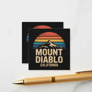 Mount Diablo Kalifornien Begleitkarte