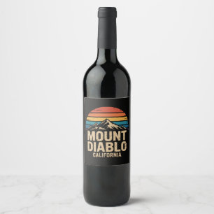 Mount Diablo Kalifornien Weinetikett