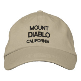 Mount Diablo Personalisiert anpassbarer Hut