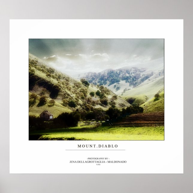 Mount Diablo Poster (Vorne)
