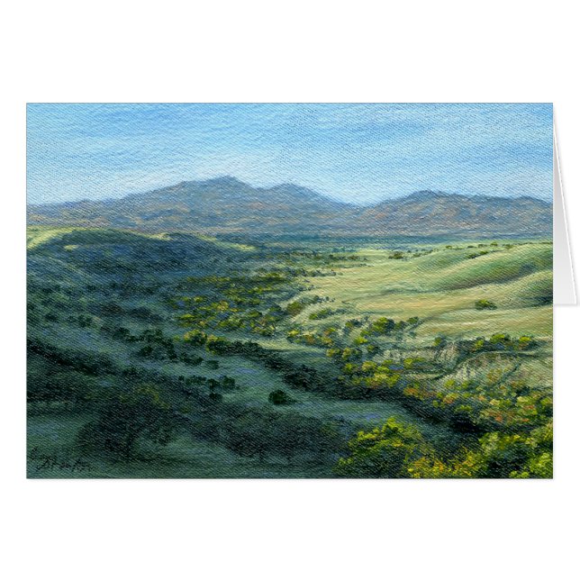 "Mount Diablo Southern View" leere Note Card (Vorderseite (Horizontal))