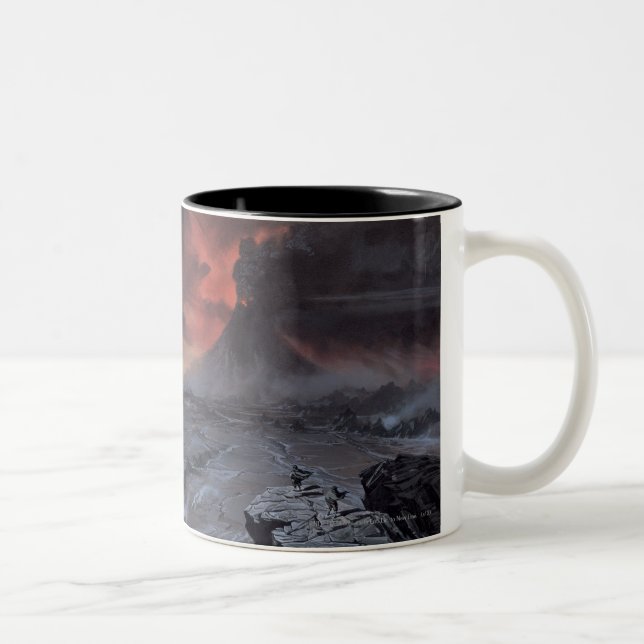 Mount Doom Zweifarbige Tasse (Rechts)