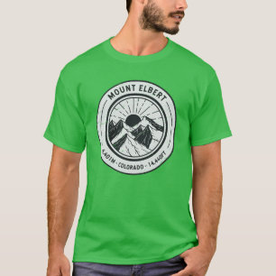 Mount Elbert Colorado Wandern Skifahren lustig T-Shirt
