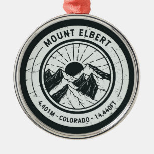 Mount Elbert Colorado Wandern Skifahren Ornament Aus Metall