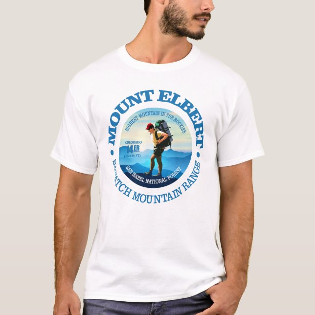 Mount Elbert (Hiker C) T-Shirt (Vorderseite)