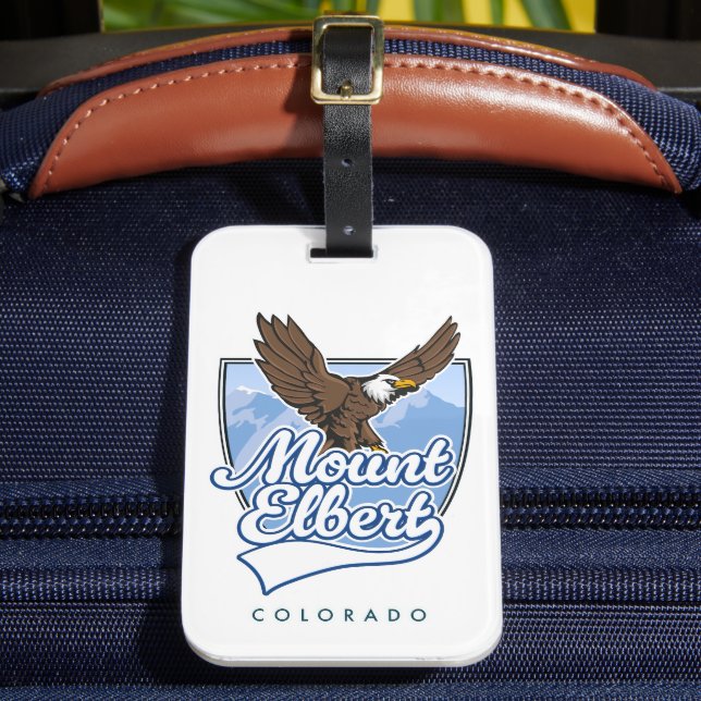 Mount Elbert Reise-Patch Gepäckanhänger (Vorderseite Insitu 2)