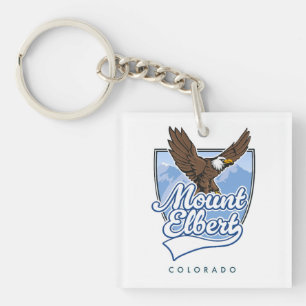 Mount Elbert Reise-Patch Schlüsselanhänger