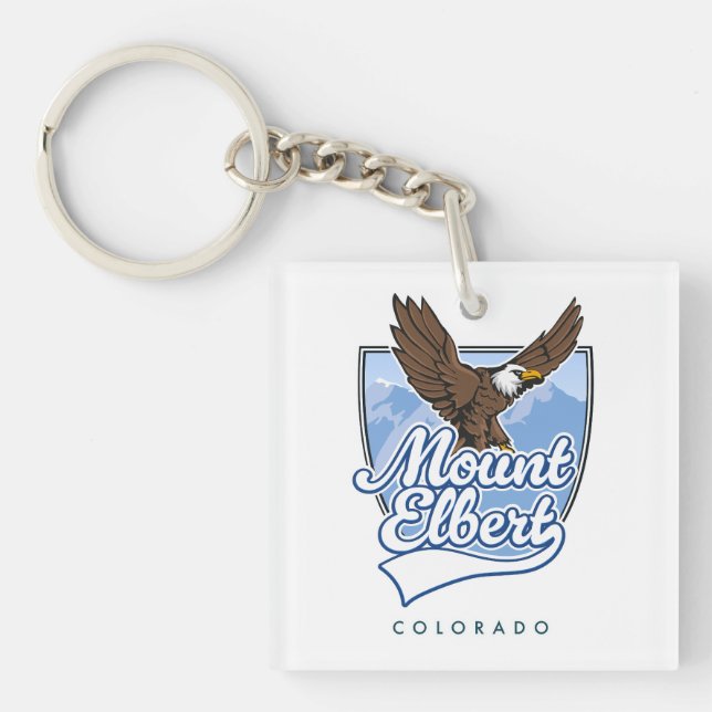 Mount Elbert Reise-Patch Schlüsselanhänger (Vorderseite)