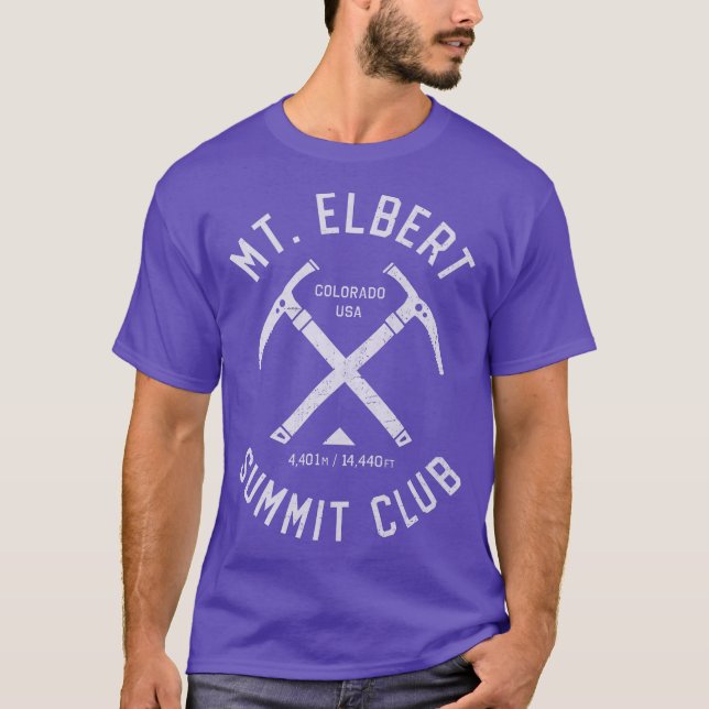 Mount Elbert Summit Club I kletterte auf den Berg  T-Shirt (Vorderseite)