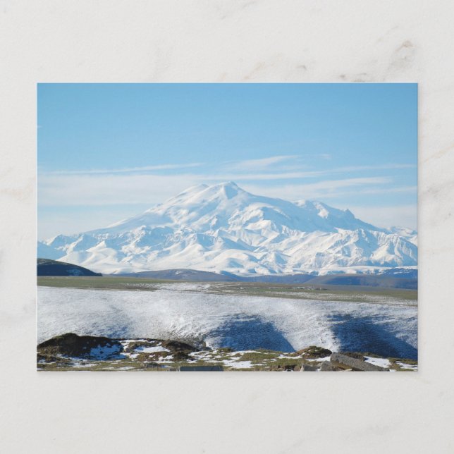 Mount Elbrus Postkarte (Vorderseite)