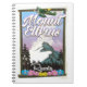 Mount Elbrus, russisches Reiseplakat Notizblock (Vorderseite)