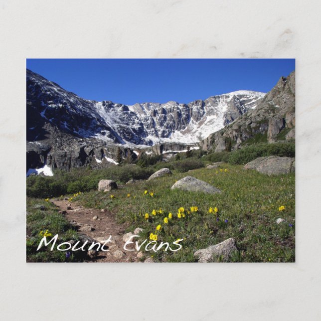 Mount Evans Postkarte (Vorderseite)
