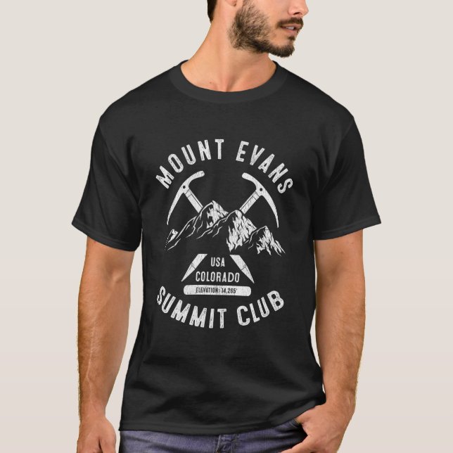 Mount Evans Summit Club I Climbed Mount Evans Colo T-Shirt (Vorderseite)