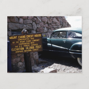Mount Evans Wappen House Colorado Postkarte