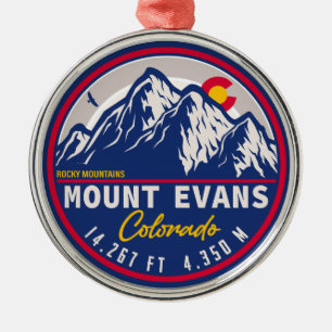 Mount Evans Wilderness 14er - Colorado Berge Ornament Aus Metall