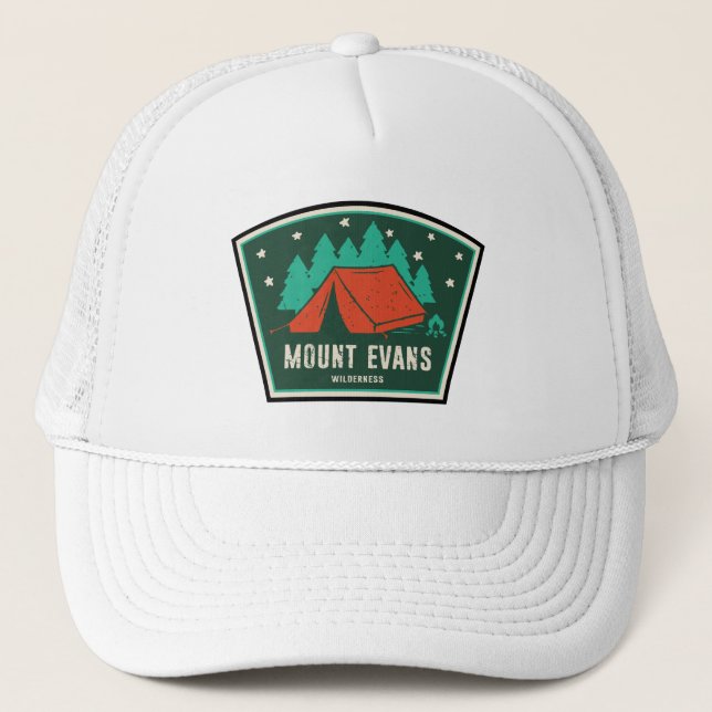 Mount Evans Wilderness Colorado Camping Truckerkappe (Vorderseite)