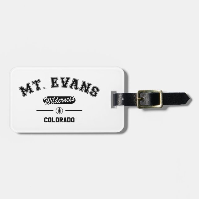 Mount Evans Wilderness Gepäckanhänger (Vorderseite horizontal)