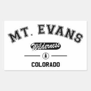 Mount Evans Wilderness Rechteckiger Aufkleber