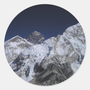 Mount Everest 5 Runder Aufkleber