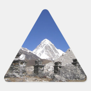 Mount Everest 9 Dreieckiger Aufkleber