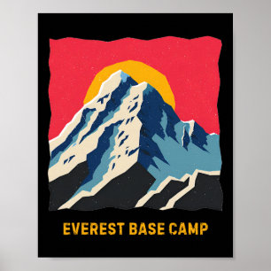 Mount Everest Basislager Himalaya Bergwanderung Cl Poster
