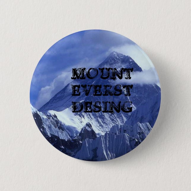 mount_everest_, BERG EVERST DESING Button (Vorderseite)