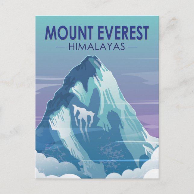 Mount Everest Himalayas Vintag Postkarte (Vorderseite)