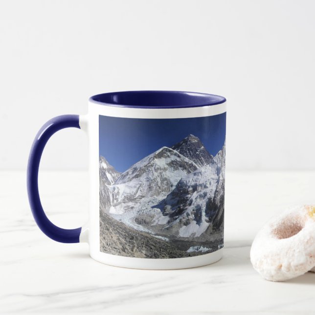 Mount Everest Panorama-Kaffee-Tasse Tasse (Mit Donut)