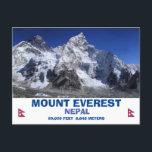 Mount Everest Postcard Feiertagspostkarte<br><div class="desc">Diese wunderschöne Mount Everest Postkarte ist für jede Veranstaltung leicht nach Ihren Wünschen anzupassen. #mounteverest @azoreandesigns1 #climbingeververest</div>