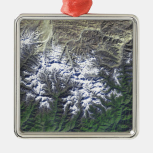 Mount Everest Silbernes Ornament