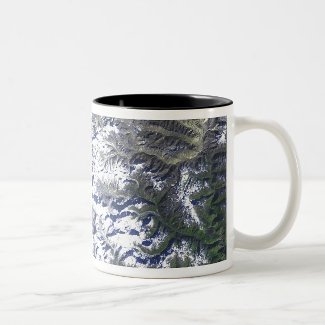 Mount Everest Zweifarbige Tasse (Rechts)