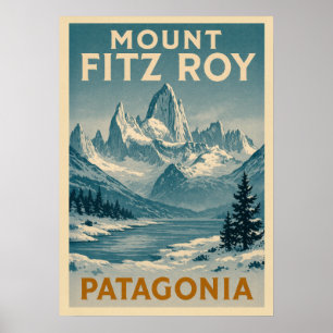 Mount Fitz Roy Patagonia V02 Poster
