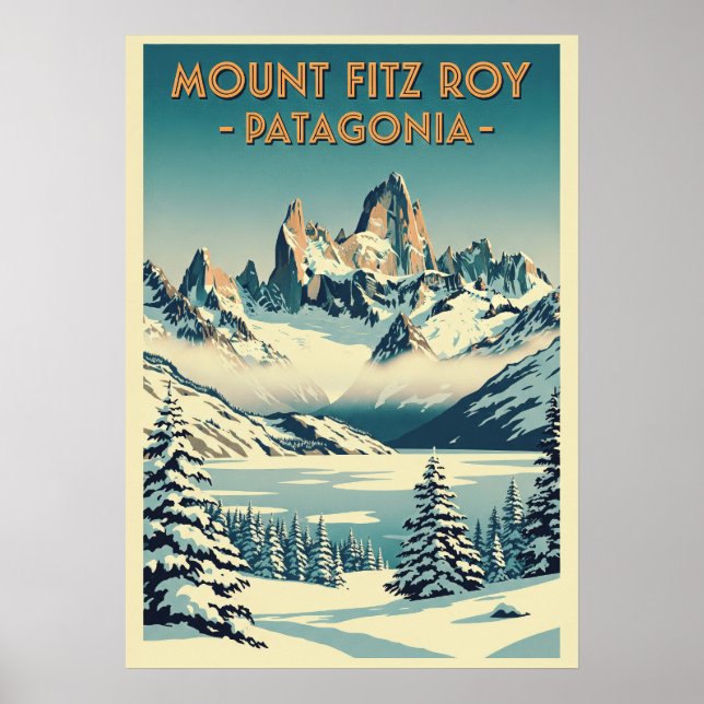 Mount Fitz Roy Patagonia V08 Poster (Vorne)