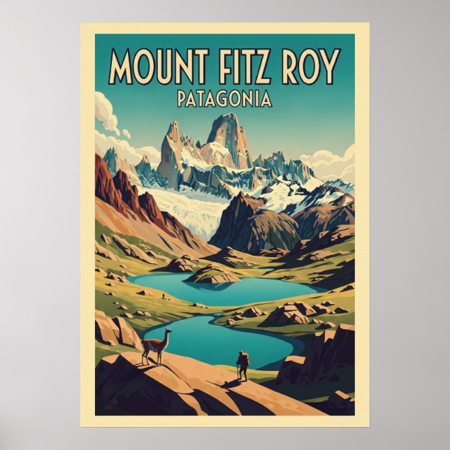 Mount Fitz Roy Patagonien V09 Poster (Vorne)