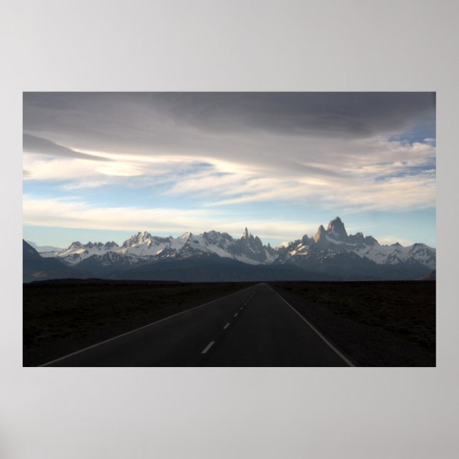 Mount Fitz Roy und Andes Range Poster (Vorne)