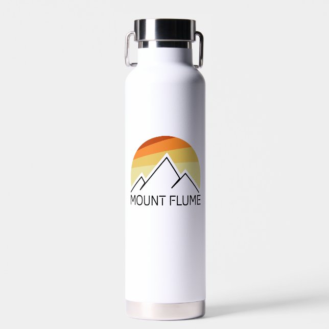 Mount Flume New Hampshire Retro Trinkflasche (Vorne)