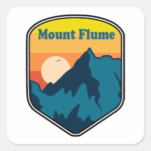 Mount Flume New Hampshire Sonnenaufgang Quadratischer Aufkleber