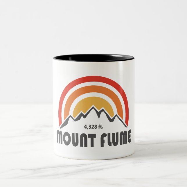 Mount Flume New Hampshire Zweifarbige Tasse (Mittel)