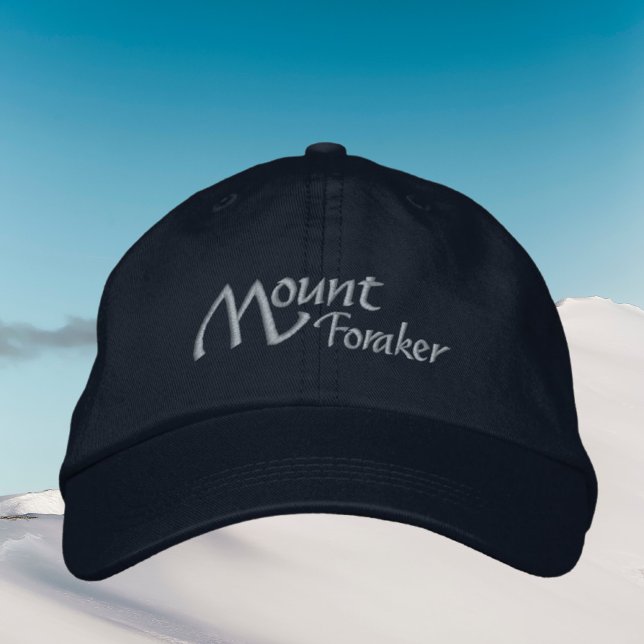 Mount Foraker Alaska Denali Hat Bestickte Baseballkappe (Von Creator hochgeladen)