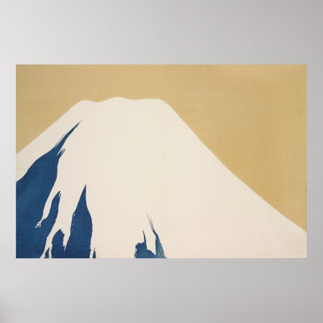 Mount Fuji aus Momoyogusa von Kamisaka Sekka Poster (Vorne)